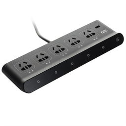 实智P1黑色电视智能插排 家电配件的创新升级